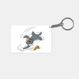 Tom and Jerry: "Chase Me If You Can" Printed Rectangle Keychain