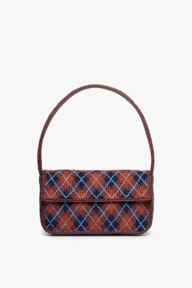 TOMMY BEADED BAG | BORDEAUX ARGYLE