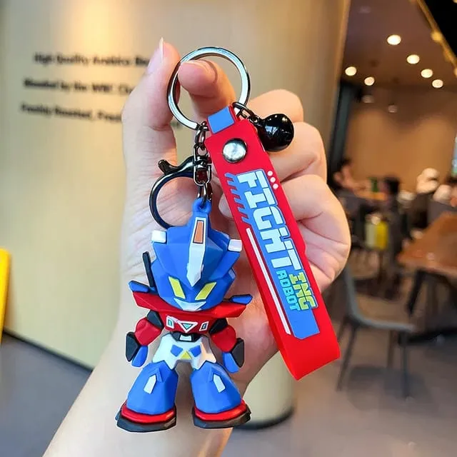 Transformers 3D Silicon Keychains With Bagcharm And Strap ( Choose from Drop Down Menu)