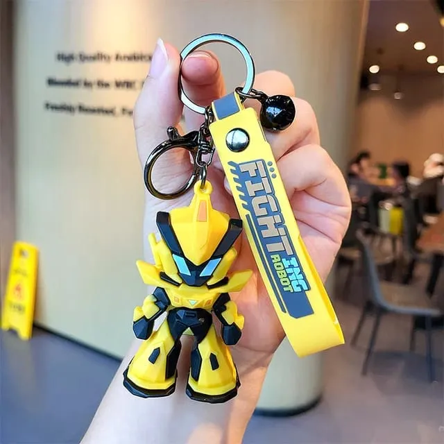 Transformers 3D Silicon Keychains With Bagcharm And Strap ( Choose from Drop Down Menu)