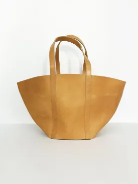 VEGETABLE TANNED LEATHER BASKET