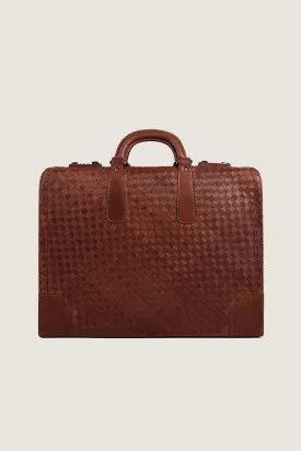 Vintage Woven Professional Briefcase