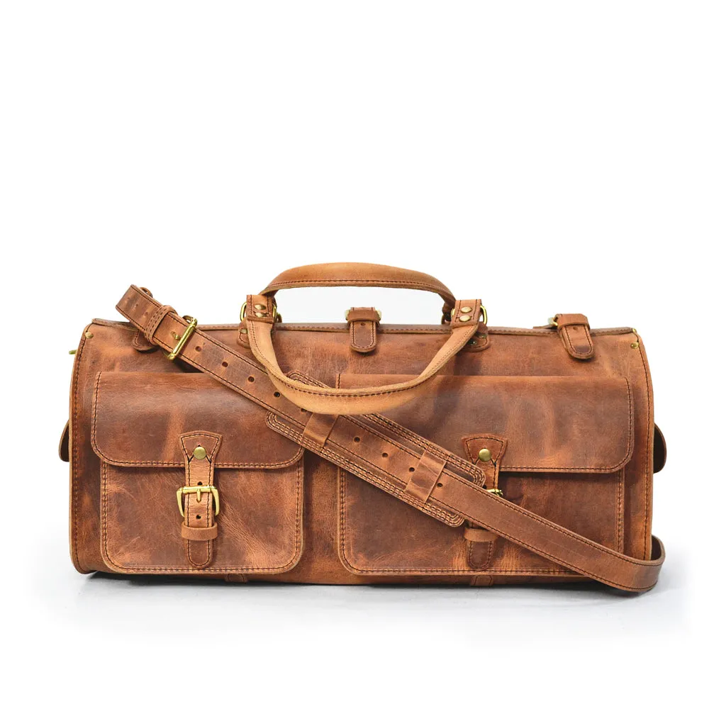 Weekender Duffle Bag - Vintage Leather