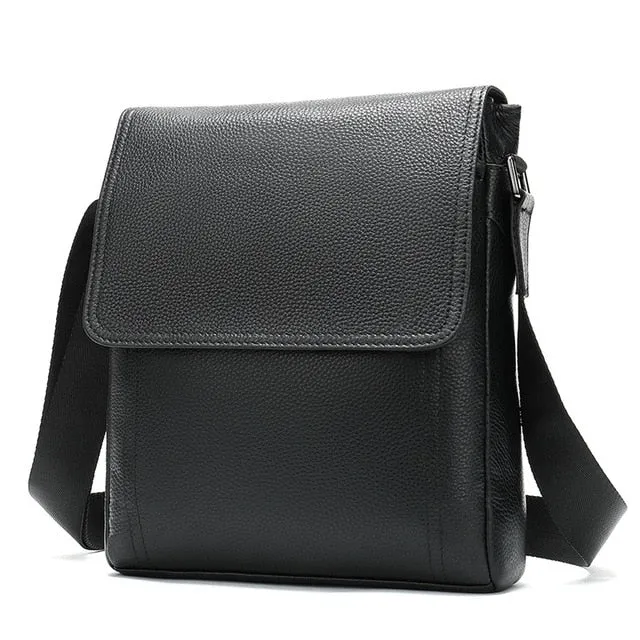 West Louis™ Men's Genuine Leather Shoulder Bag